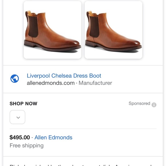 Men’s Allen Edmonds Liverpool Boots - Picture 7 of 7